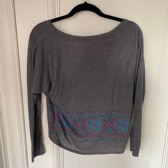 Garage Grey Patterned Long-Sleeved Top - Picture 2 of 4